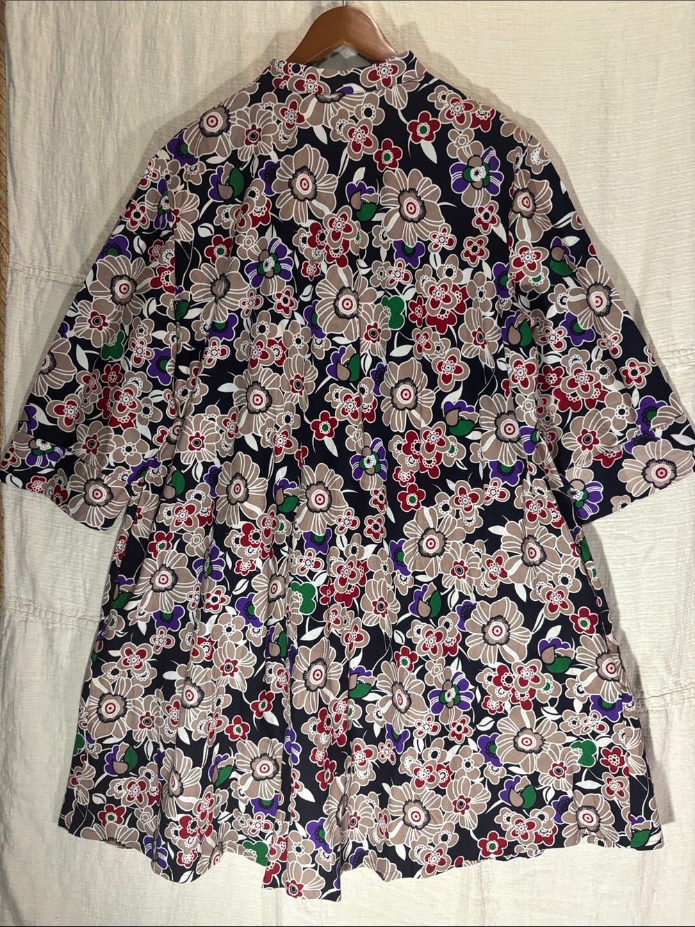 NWT Zuri Kenya “Oleander” Floral Shirtdress Jacket Size 1X 100% Cotton w/Pockets - Picture 10 of 10